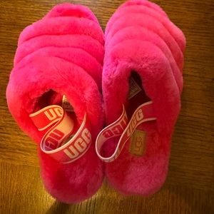 Pink UGG slippers, ladies size 8